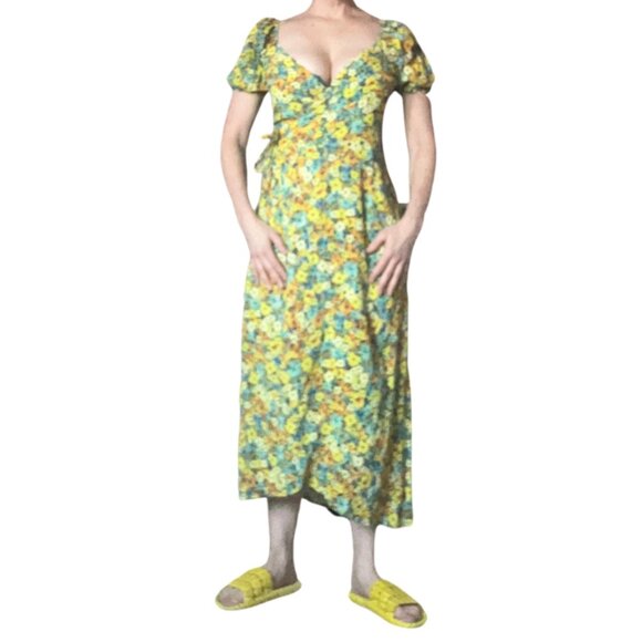 l*space Dresses & Skirts - Talia dream in Daisy diamond dress, floral, LSPACE, yellow, Talia Dress Size s